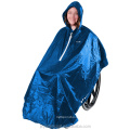 customized logo 100% waterproof adults PVC rain poncho wheelchair raincoat for the disabled